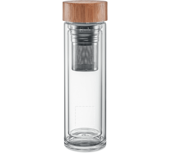 Botella vidrio doble cara 420ml BATUMI GLASS